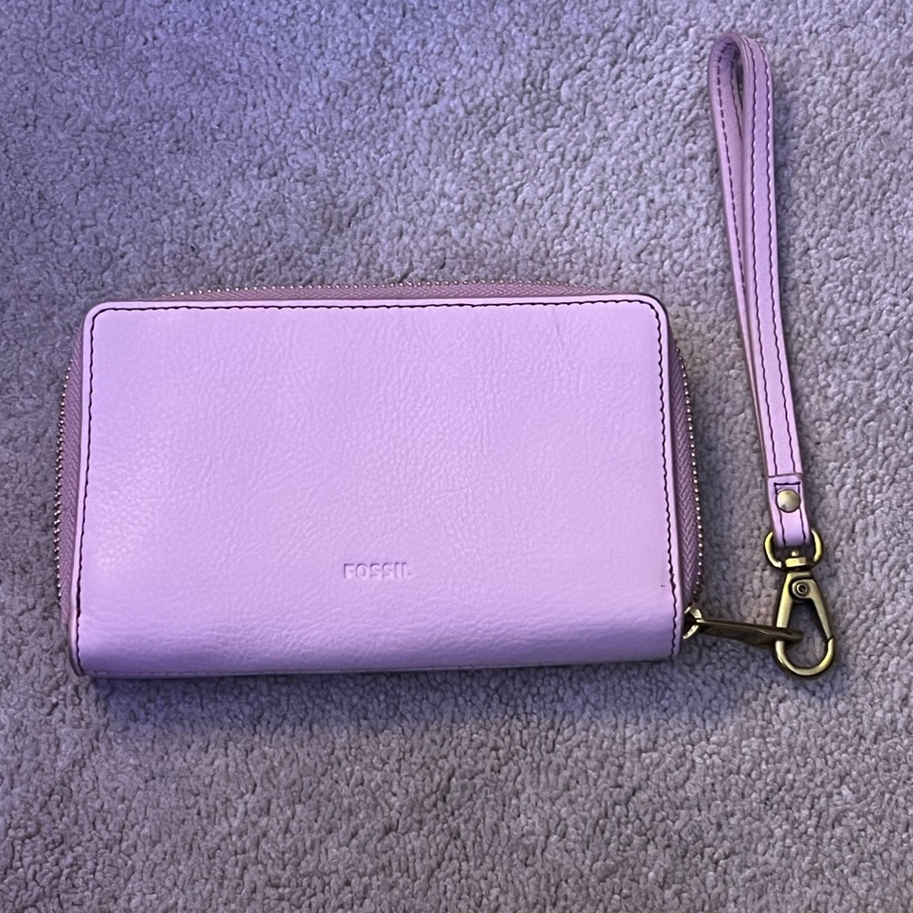 Fossil Pink Wristlet Wallet